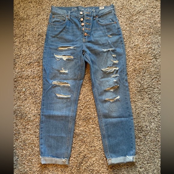 Free People ripped jeans size 4 - Picture 2 of 7